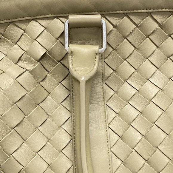 Auth BOTTEGA VENETA Intrecciato 650431 Taupe (Gray Beige) Leather - Picture 10 of 16